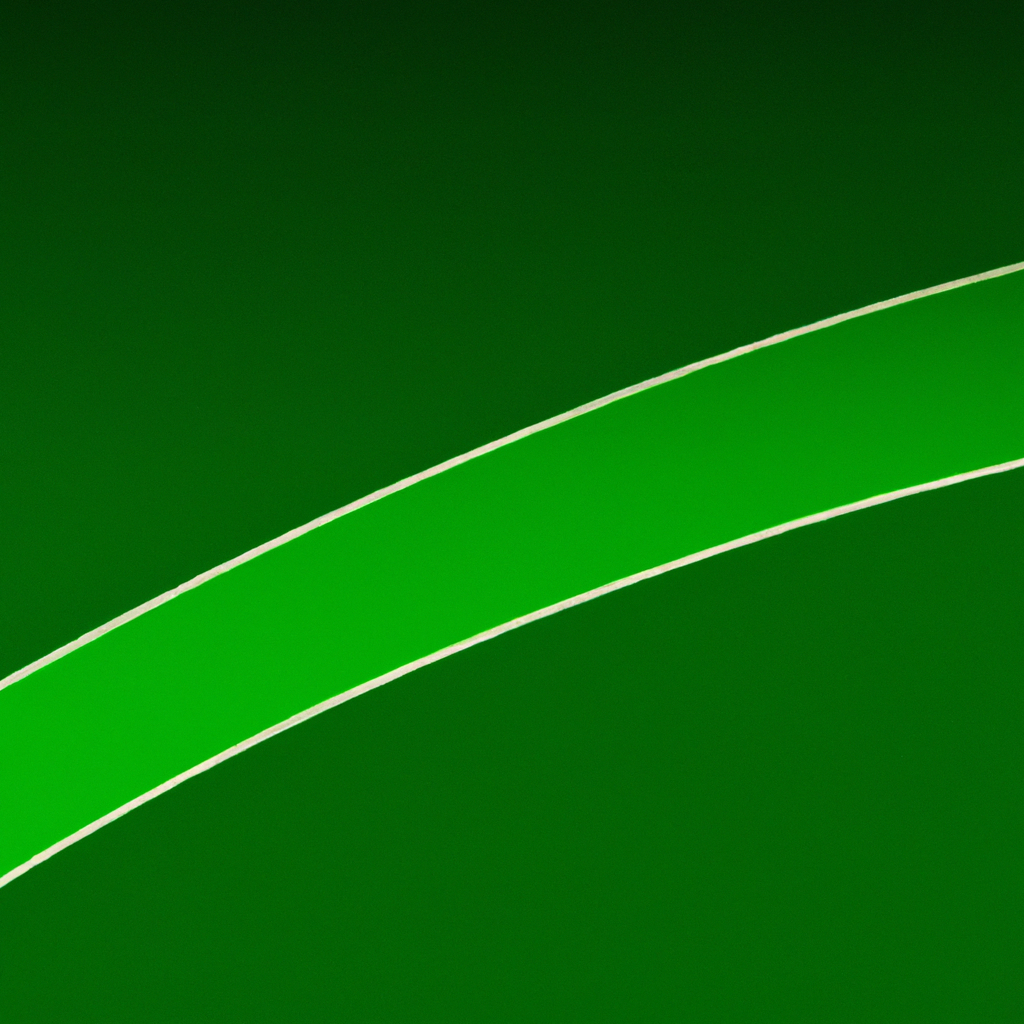 Abstracte minimalistische groene golfbaan-lijnen met zachte gradient, high detail