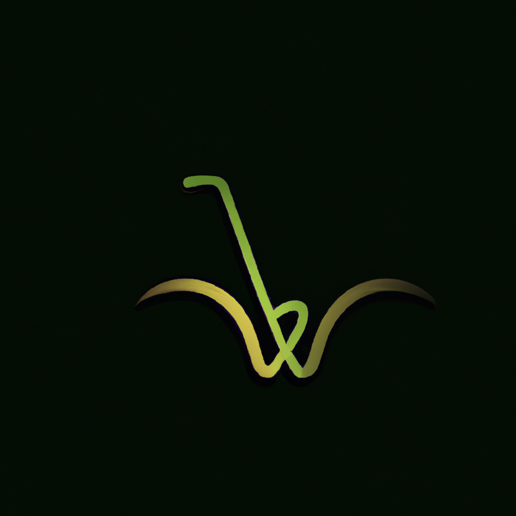 Golfe Pro Academie logo minimalistisch goud lijn op donker